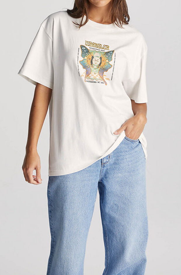 SOLAR WINGS SLOUCH TEE VINTAGE WHITE