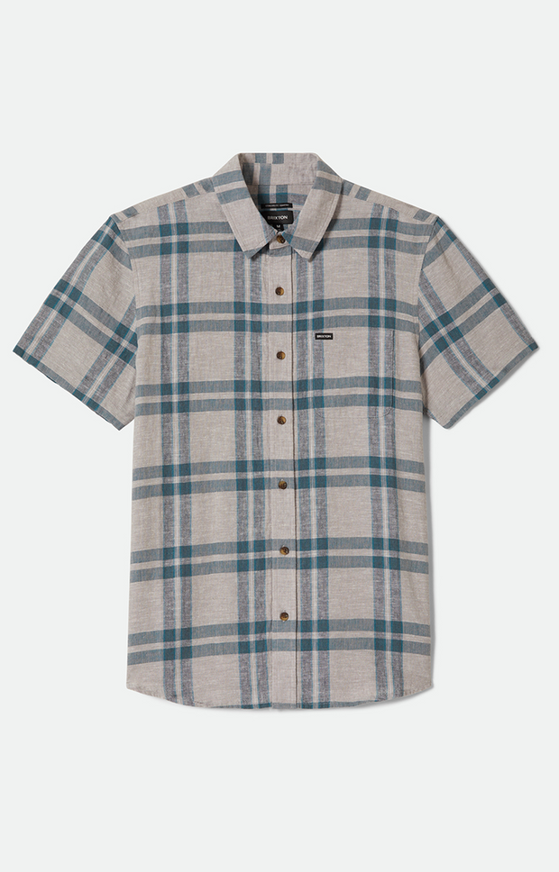 CHARTER LINEN BLEND S/S WVN SS SHIRT
