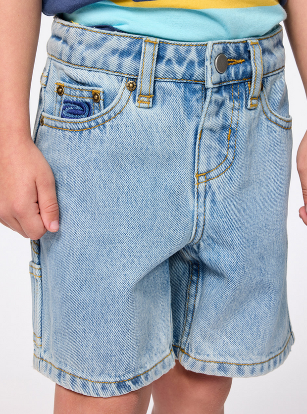 HYPED UP DENIM SHORT - TODDLERS