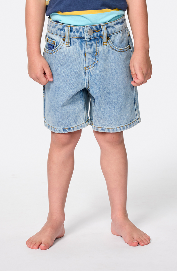 HYPED UP DENIM SHORT - TODDLERS