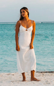 CRYSTAL CLEAR MIDI DRESS