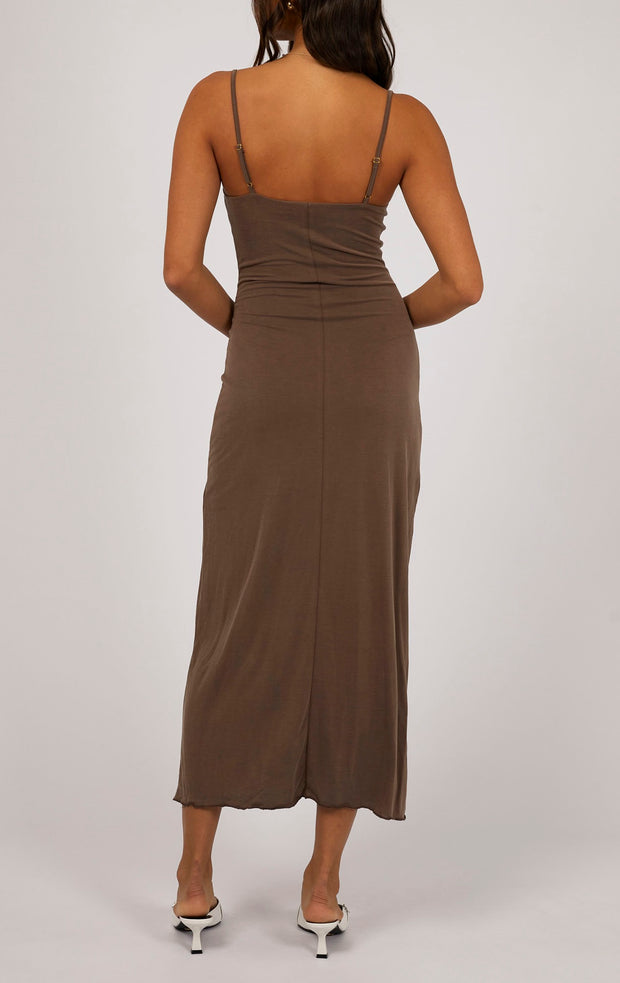 LUXE COWL NECK MAXI DRESS