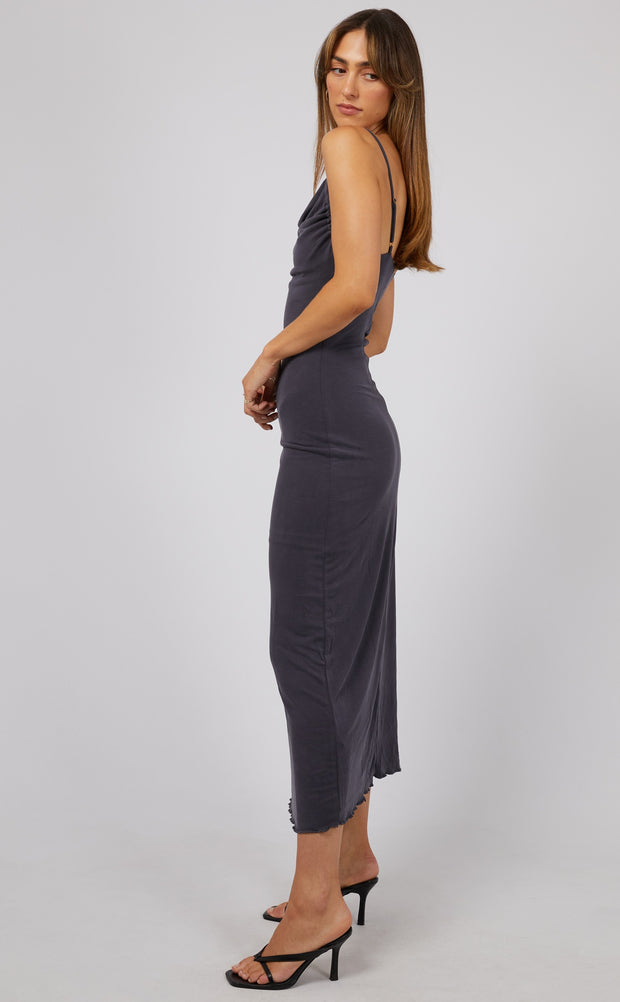 LUXE COWL NECK MAXI DRESS