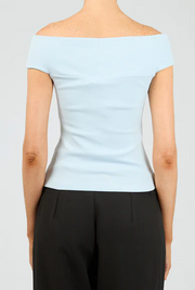 LUXE KNOT OFF THE SHOULDER TOP