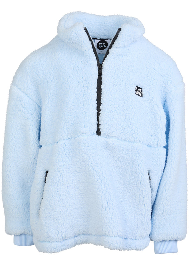 COZY QUARTER ZIP TEDDY (SIZE 8-14)