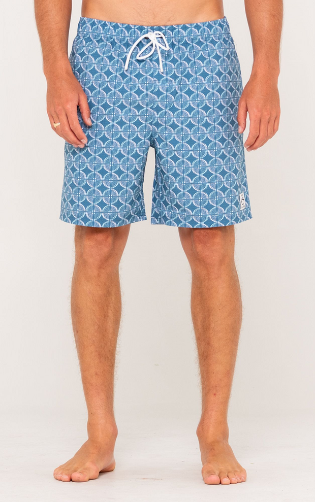 ALL OVER ELASTIC WAIST BOARDSHORT