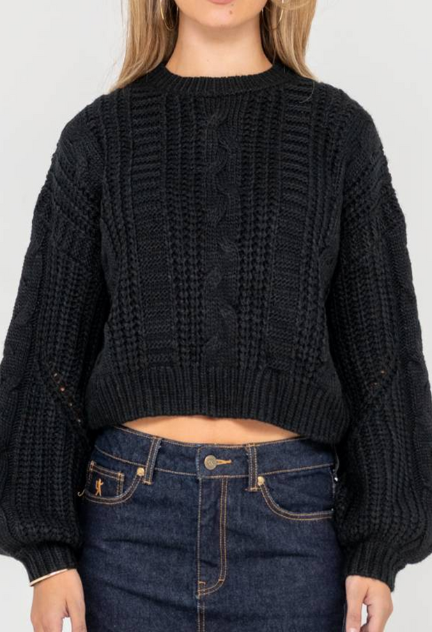FOLKTALE CROP CHUNKY KNIT