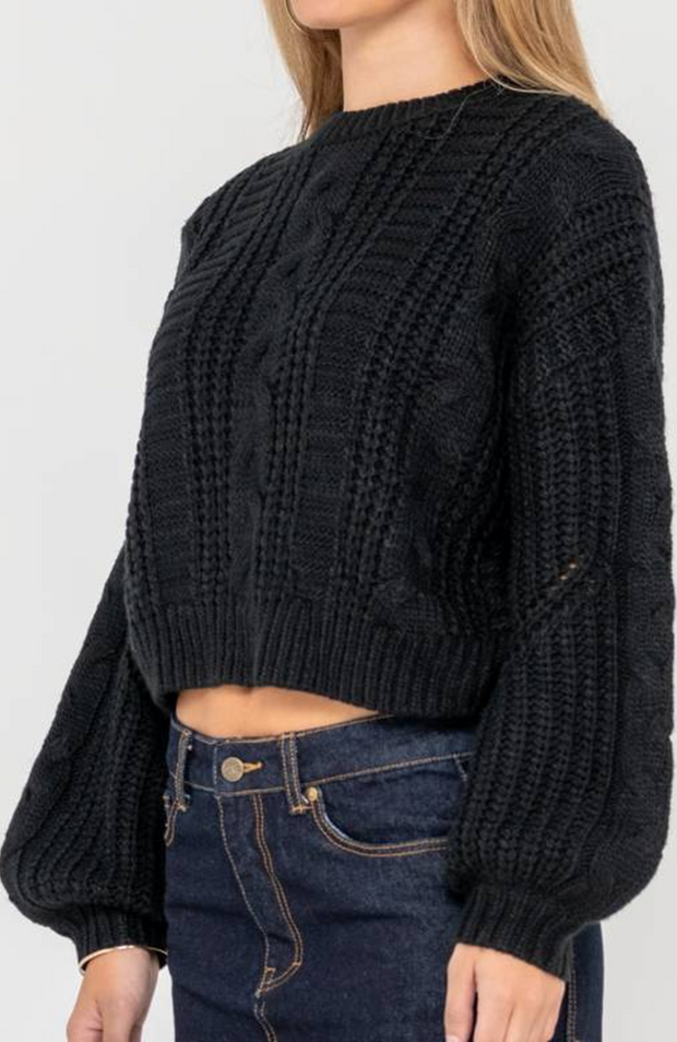 FOLKTALE CROP CHUNKY KNIT