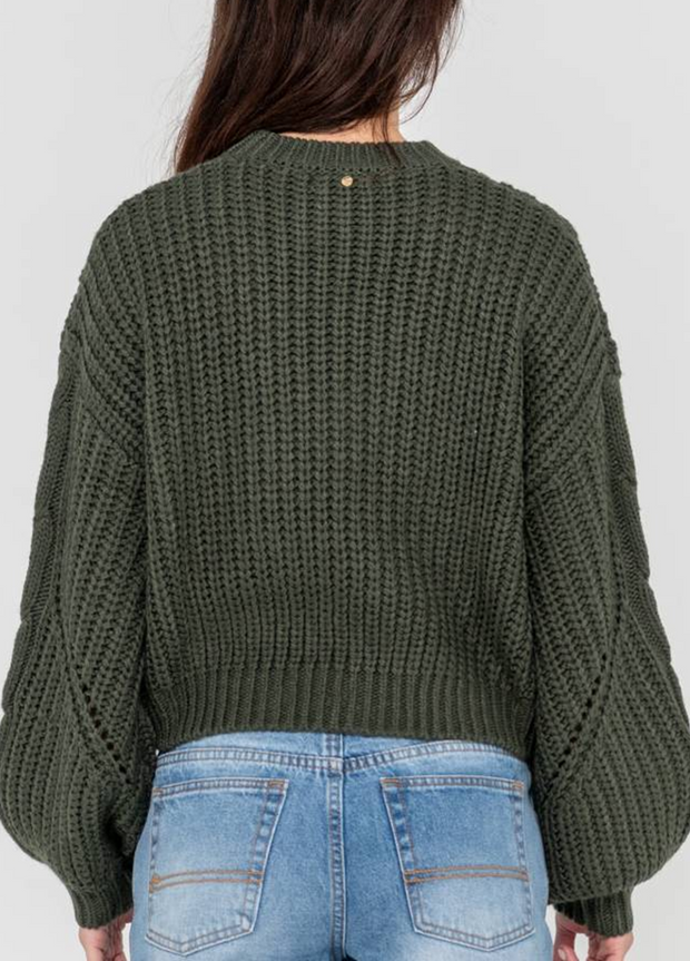 FOLKTALE CROP CHUNKY KNIT