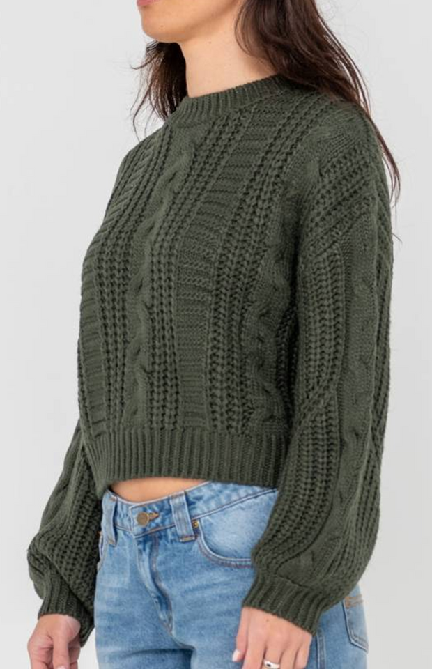 FOLKTALE CROP CHUNKY KNIT