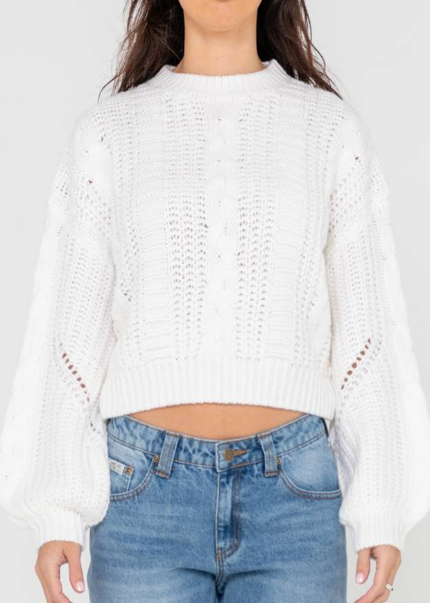 FOLKTALE CROP CHUNKY KNIT