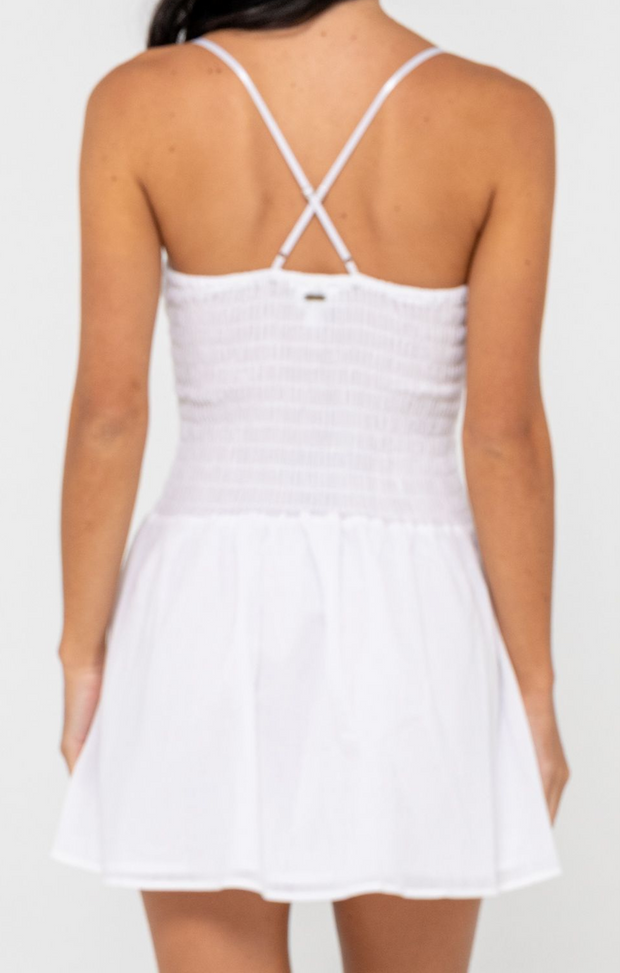 MIMI SMOCKED MINI DRESS