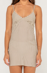 SANDY STRIPE MINI DRESS