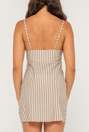 SANDY STRIPE MINI DRESS