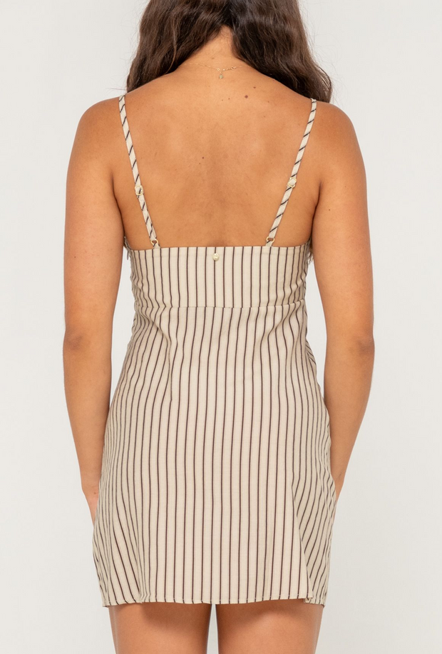 SANDY STRIPE MINI DRESS