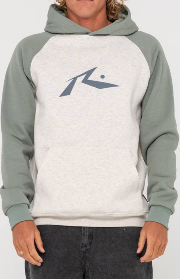 CHOP OUT RAGLAN HOODED FLEECE