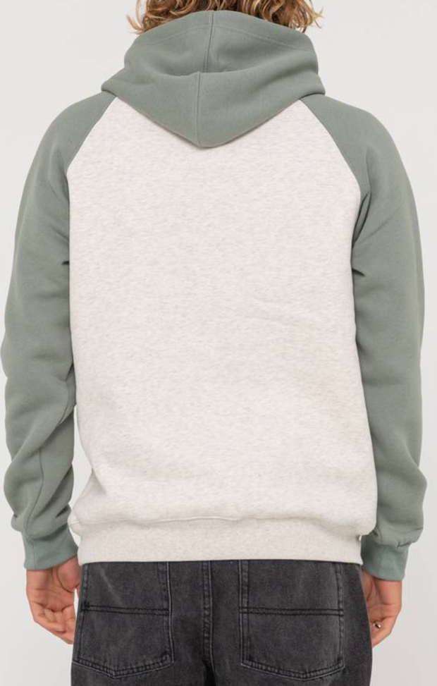 CHOP OUT RAGLAN HOODED FLEECE