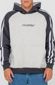 DENNY RAGLAN HOODED FLEECE