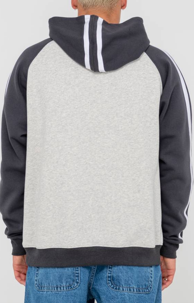 DENNY RAGLAN HOODED FLEECE
