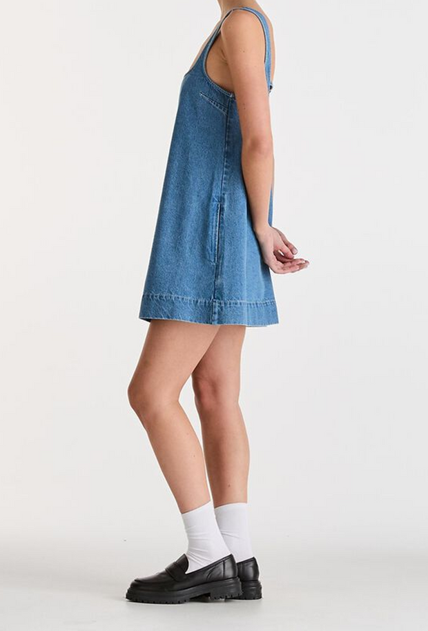 DENIM SWING DRESS