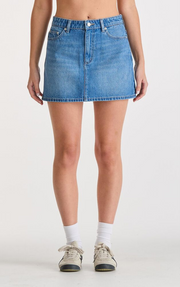 MID RELAXED MINI SKIRT BLUE EDITION