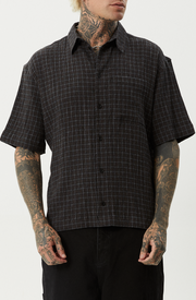 DUSK - HEMP SEER SUCKER CHECK SHIRT