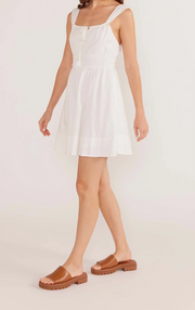 LOTUS DRAWSTRING MINI DRESS