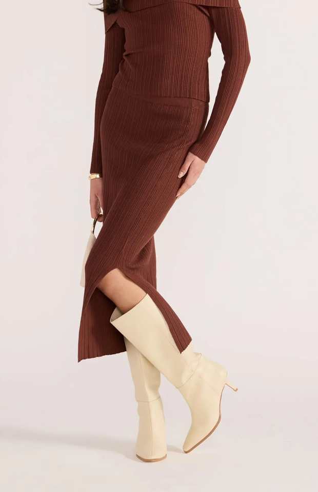 ZOE KNIT MIDI TUBE SKIRT