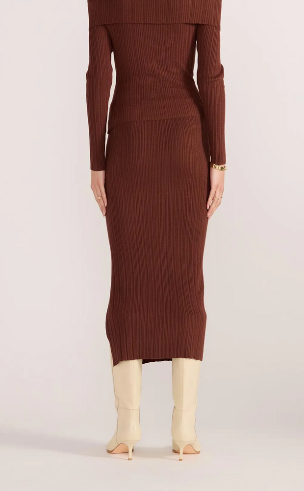 ZOE KNIT MIDI TUBE SKIRT