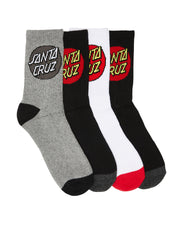 CLASSIC DOT CREW SOCKS 4PK - BOYS