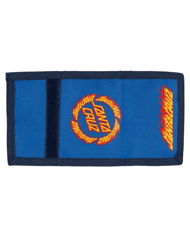 FLAME RINGED DOT VELCRO WALLET