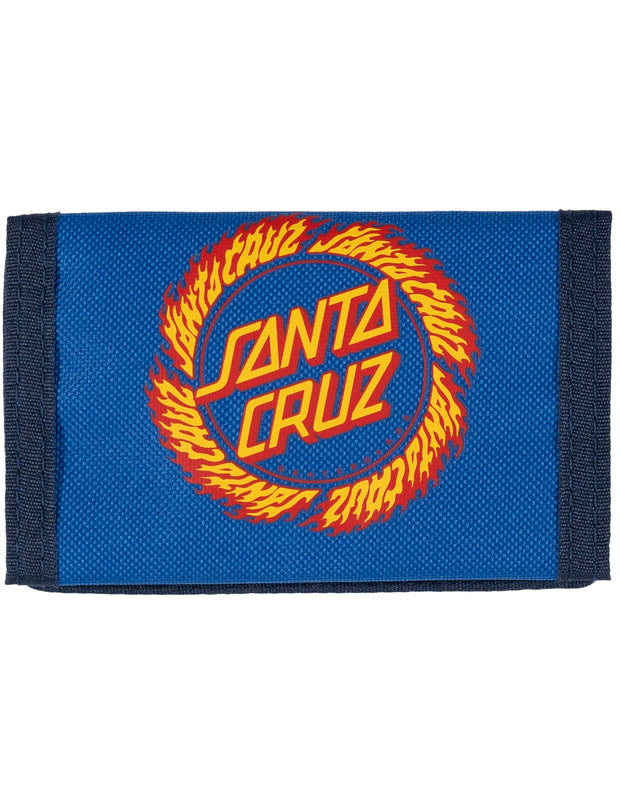 FLAME RINGED DOT VELCRO WALLET