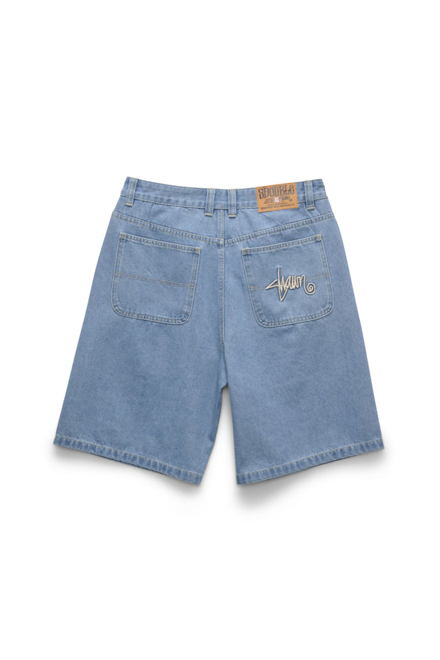 EMB DENIM STANDARD SHORT