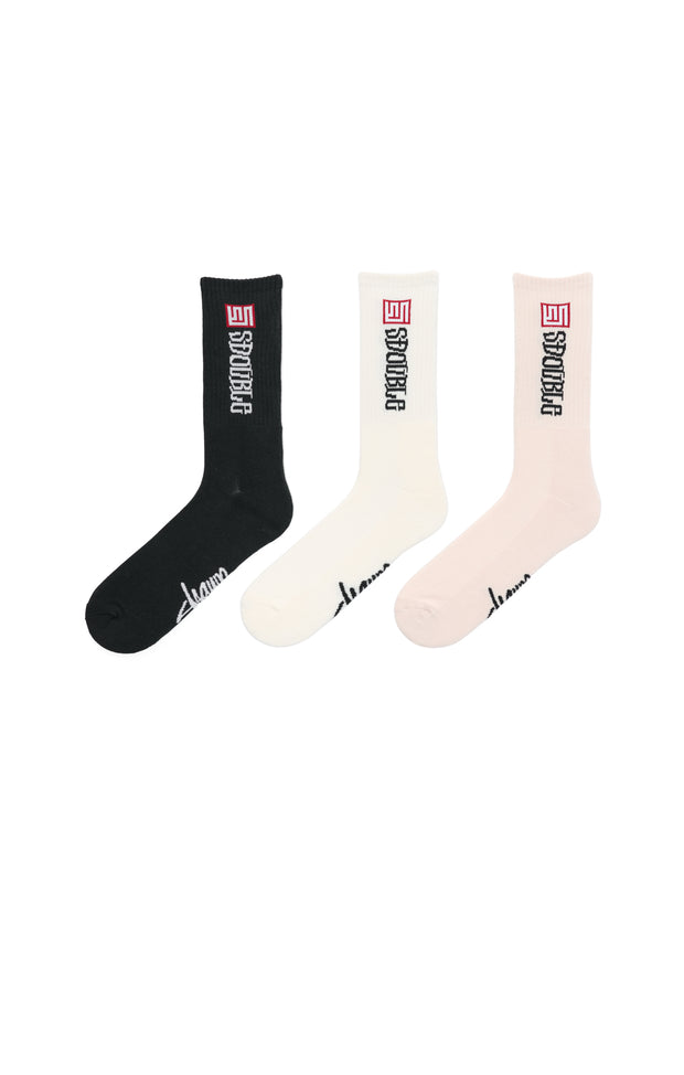 S CUBE MID BLOCK SOCK (3PK)
