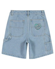 CHECKER HEART DOT CARPENTER JEAN SHORTS - GIRLS