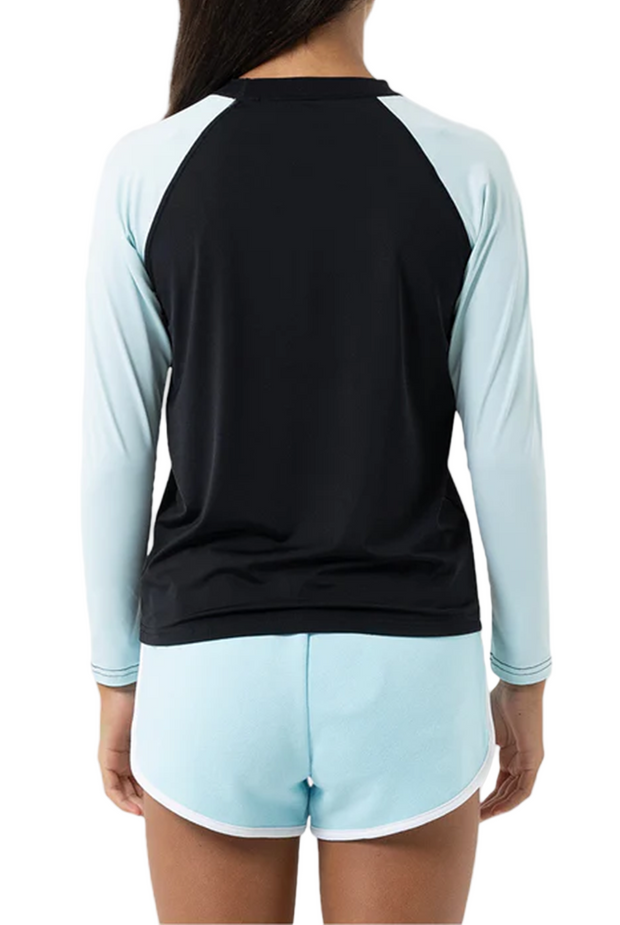 CHECKER HEART DOT FRONT RASH GUARD