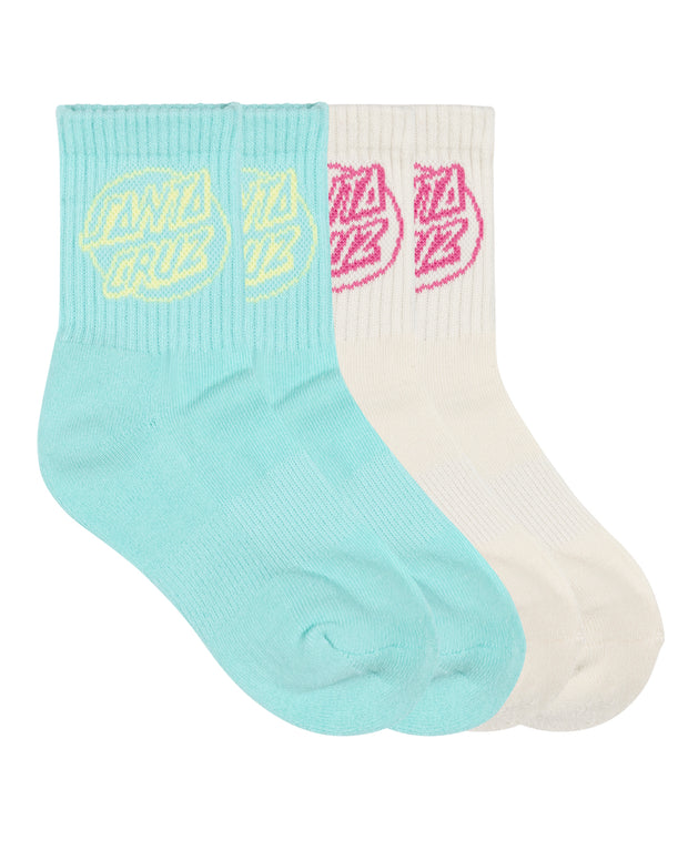 OVAL DOT MID SOCK 4PCK - GIRLS