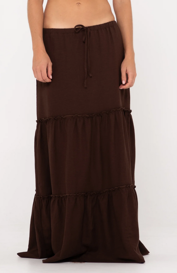 VIOLETA LOW RISE MAXI SKIRT