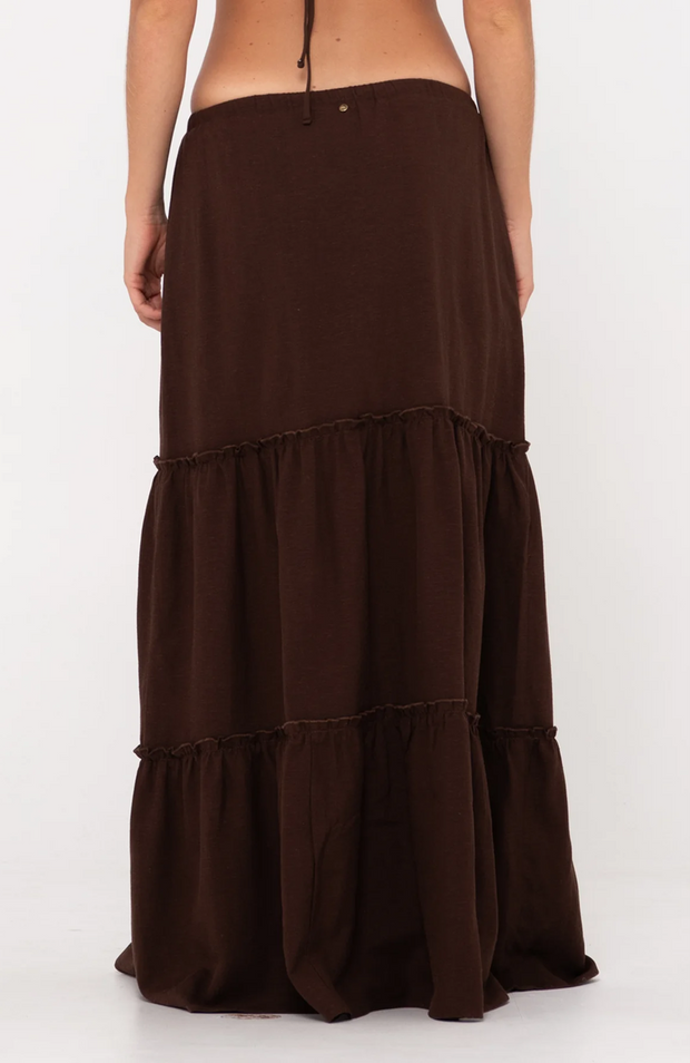 VIOLETA LOW RISE MAXI SKIRT