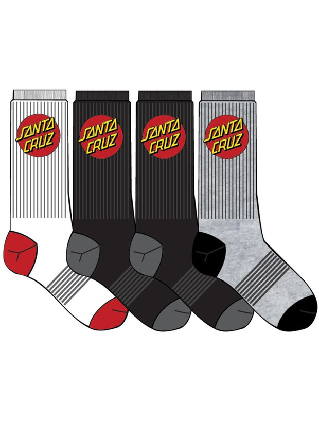 CLASSIC DOT 4PK CREW SOCKS - MENS