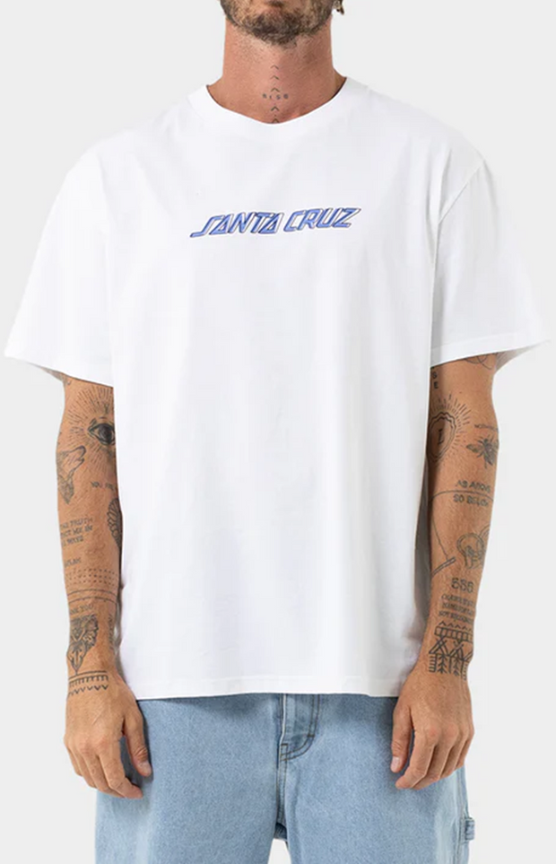 OFF SET STRIP FRONT SHORT SLEEVE TEE