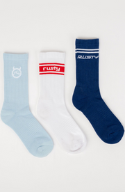 SHAKE UP CREW 3-SOCK PACK