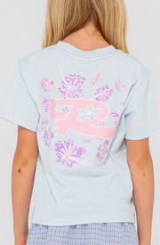 HIBISCUS OVERSIZED TEE GIRLS