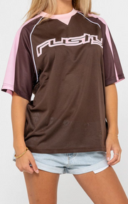 NAPLES CONTRAST OVERSIZE SPORTS JERSEY