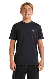 DIAMOND SHORELINE LF SS RASHGUARD - BOYS