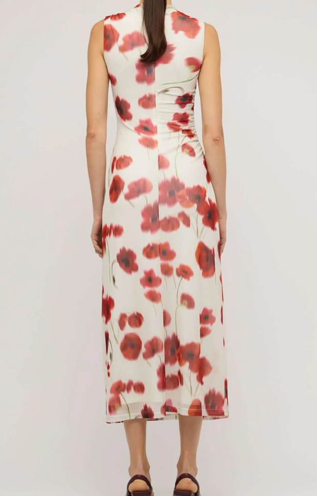 LUMI MESH MIDI DRESS
