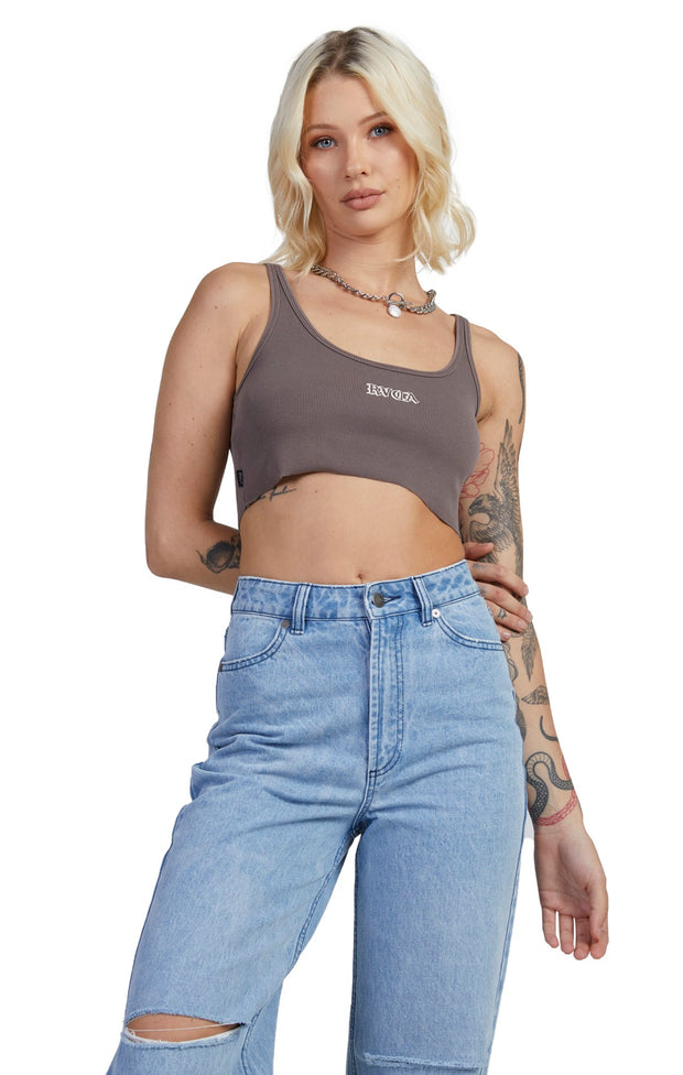OLD RVCA CROPPED TANK