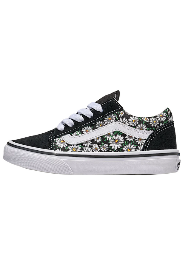 OLD SKOOL DAISIES BLACK/TRUE WHITE