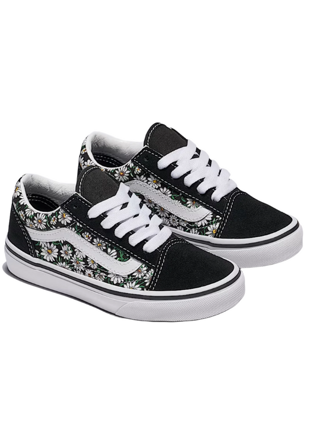 OLD SKOOL DAISIES BLACK/TRUE WHITE