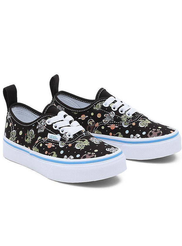 AUTHENTIC ELASTIC LACE GLOW COSMIC ZOO BLACK BLUE Bobbies Clothing